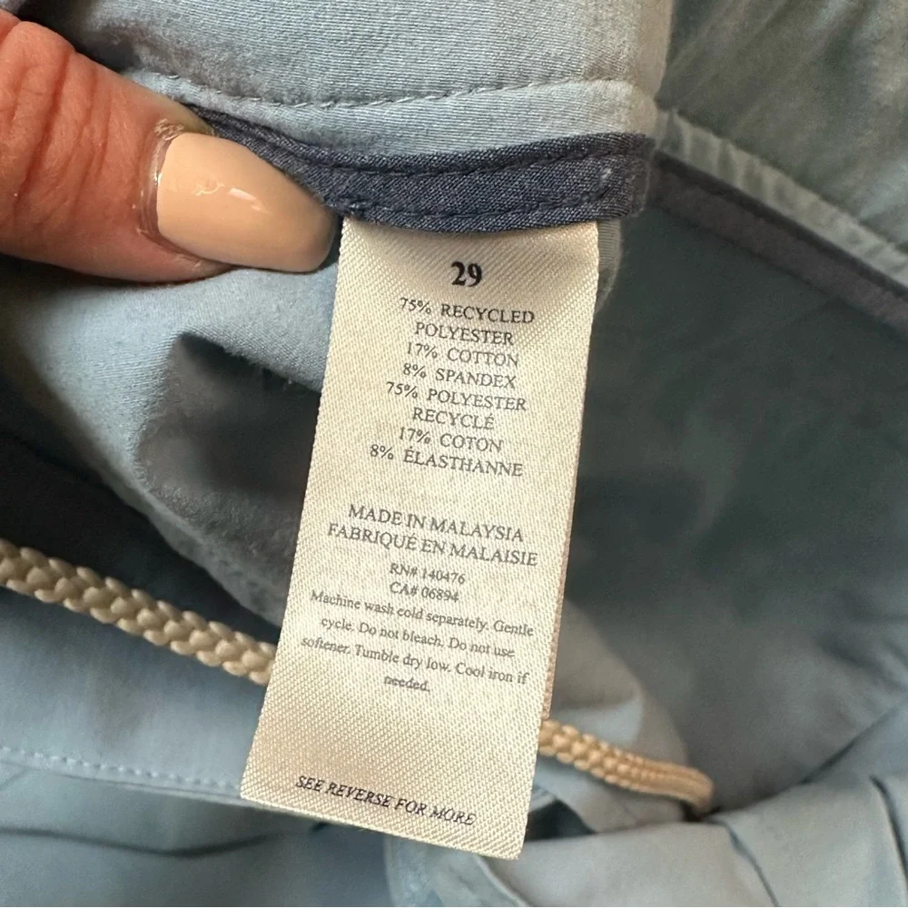 FAHERTY All Day Casual Mens Shorts Blue Size 29